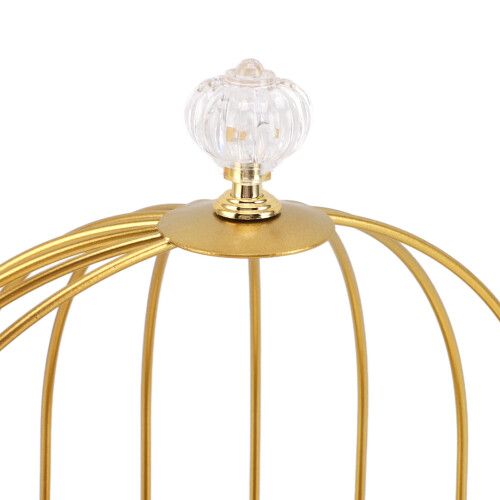 Kosmetik-Organizer Vogelkäfig Gold Eisen