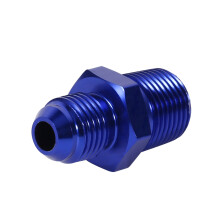 Blauer Öl Adapter AN6 NPT 3/8