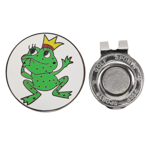 Froschkönig Golf Hutclip Ballmarker aus