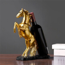Statuine Portabottiglie a Forma di Cavallo in Resina. Portabottiglie a Forma di Cavallo. Decorazione per Riporre Gli Accessori, Collezione di Interni