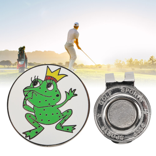 Froschkönig Golfballmarker mit Clip und Magnet