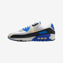 (UK7, White) Nike Air Max 90 Premium Men's Lifestyle Sneakers