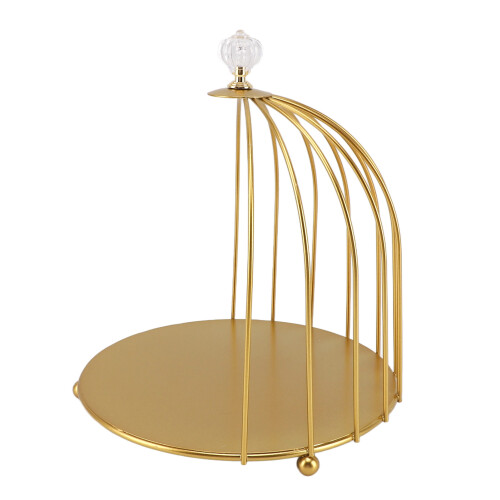 Make-up-Organizer Vogelkäfig Gold Eisen