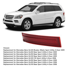 Reflektor für Heckstoßstange Mercedes GL 2009 Rot
