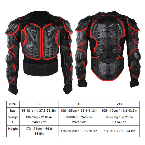Motorrad Reitpanzerung Erwachsene XL