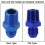 Blauer AN6 auf 3/8 NPT Kraftstoffadapter 1