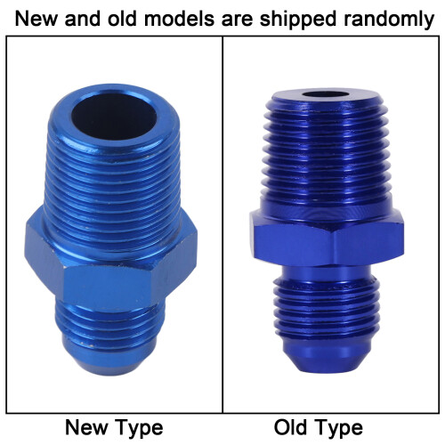 Blauer AN6 auf 3/8 NPT Kraftstoffadapter