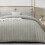 (Silver, Single) Duvet Cover Set 4PC Soft Microfiber Duvet Cover with Fitted Sheet 5