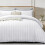 (Silver, Single) Duvet Cover Set 4PC Soft Microfiber Duvet Cover with Fitted Sheet 9