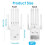 WiFi Signal Extender Range Repeater Booster Internet Amplifier 1200Mbps UK Plug 2