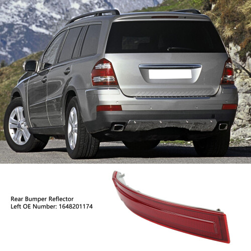 Reflektor für Heckstoßstange Mercedes GL 2009 Rot 2