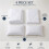 (Silver, Single) Duvet Cover Set 4PC Soft Microfiber Duvet Cover with Fitted Sheet 3