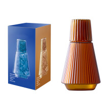 Set Karaffe & Glas Amber 1000ml, hitzebeständiges