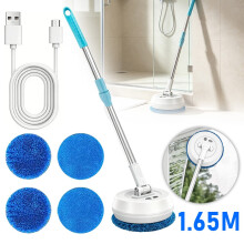 Electric Spin Scrubber Cordless Mop Window Glass Cleaner Floor Cleaning Brush UK