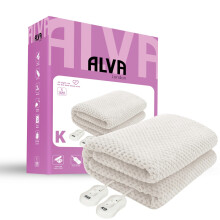 Alva London - Electric Under Blanket - King - Fitted Coral Fleece - 150x200cm