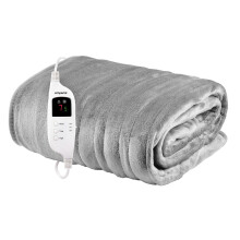 Emperial Heated Throw Electric Blanket Soft Fleece 9 Hr Timer Machine Washable