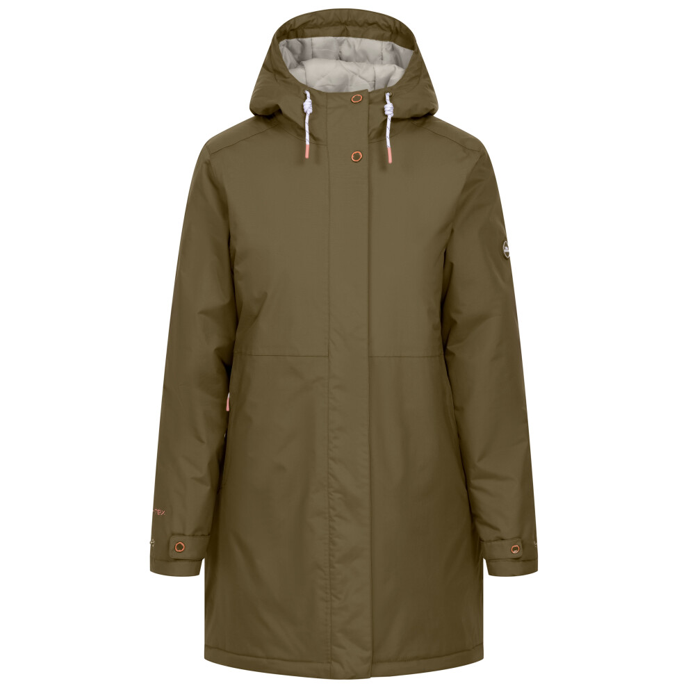 Trespass (L, Light Khaki) Womens Padded Waterproof Jacket - Melissa - Image 3