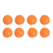 Trocknerbälle 8er Set Orange Waschbälle PVC