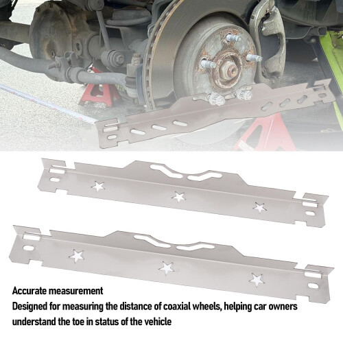 Präzise Spurvermessung mit zwei Edelstahlplatten