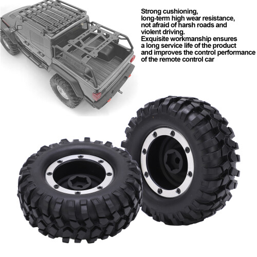 RC-Kletterauto-Reifen 96mm 2er-Set Aluminium