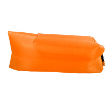 Aufblasbares Liegesofa Orange mit Tasche Camping