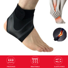 Bandage für linken Knöchel schwarz L