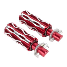 Aluminium Fußrasten Pedal Rot CNC Motorrad