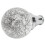 Sportlicher Schaltknopf silber rund Universal 17