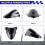 for  YZF R125 R15 V3.0 2017-2020 Motorcycle Windshield WindScreen Visor Double Bubble A 5