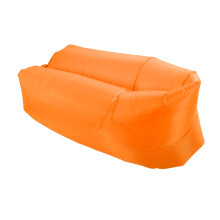 Aufblasbares Liegesofa Orange mit Tasche Camping