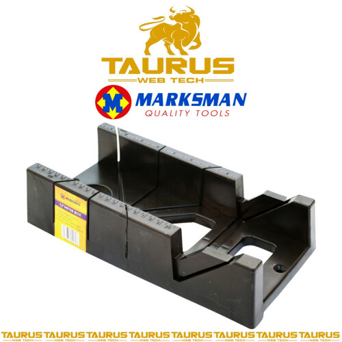 12" MARKSMAN Mitre Block MAXI Angle Cutting Miter Saw Box CARPENTER Hand Tool UK