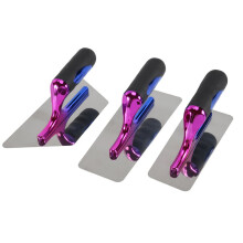 3 Piece Plaster Spatula, Drywall Spatula, Ergonomic Handle Art Painting Finishing Tool, Venetian Plaster Tools