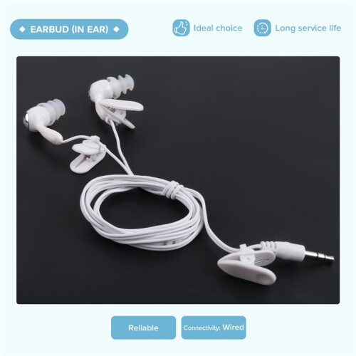 Water proof In-ear Headphone Earphone for MP3 MP4 Underwater White 2