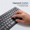 Russian Keyboard Ultra-Thin Wireless  Keyboard, for IOS Android Windows Tablet / Laptop -Black 6