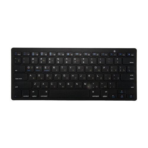 Russian Keyboard Ultra-Thin Wireless  Keyboard, for IOS Android Windows Tablet / Laptop -Black