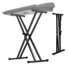 Height Adjust Foldable Piano Stool /Keyboard Bench Padded Seat or Keyboard Stand