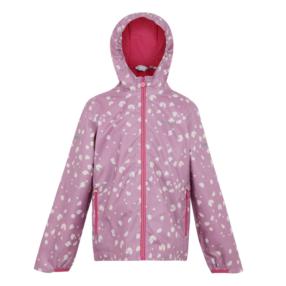 Regatta (14 Years, Lilas/Light Vanilla/Beaujolais) Childrens/Kids Lever Ii Camo Waterproof Jacket