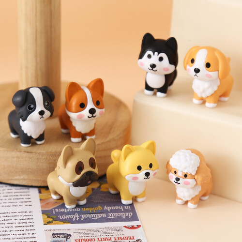 Puppy Small Pvc Figures Pack For Visual Stimulation Interactive Play And 1