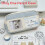 (Blue White) White Blue Cat Drawing Pen Case With Spacious Design For Office Workers Students 1