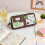 Pencil Cute Cat Pouch Polyester Fabric Multiple Compartments For School Office 7