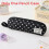 (Black) Trendy Pen Cotton Pouch With Spacious Compartments Office Students Professionals 1