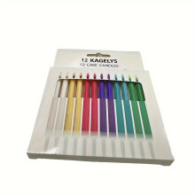 (12pcs) 10 Stück/12 Stück bunte Flammenkerzen, wunderschöne Kerzen für Geburtstage, Jubiläen, Hochzeiten, Valentinstag, Kuchen und