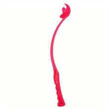 (Red) Pet Ball Launcher Dog Training Toy Thrower with Tennis Ball for Outdoor Training and Throwing