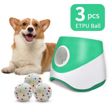 (Green) Automatic Pet Dog Ball Launcher, Indoor/Outdoor Interactive Dog Toy For Fetch Play Time with 3 Distance(6.71/10.06/14