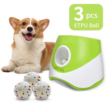 (Lime Green) Automatic Pet Dog Ball Launcher, Indoor/Outdoor Interactive Dog Toy For Fetch Play Time with 3 Distance(6.71/10.06/14