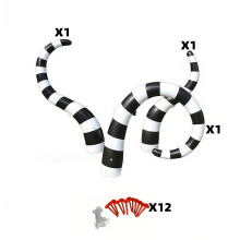 3pcs Enormous Inflatable Snake Decorations for Outdoor Festivals - Huge Scary Prank for Party Decor for Halloween, PVC