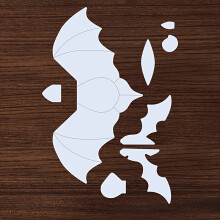 1 Set Of 8 Reusable Bat Themed Templates For Crafting, Painting, Bat Doll Handmade Art Designs