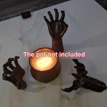 3 Pieces Halloween Wall Decorations, Creepy Hand Statues, Wall Mounted Scary Hand Decorations, Indoor Outdoor Wall