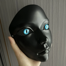 (Red) Party Cosplay Full Face Mask Movie Costume Masquerade Props Halloween Christmas Adjustable