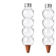 (2pcs) Selbstbewässernde Kürbiskugeln, 2er-Pack automatisches lineares Tropfbewässerungssystem mit 4 Köpfen für Fensterrahmenpflanzen